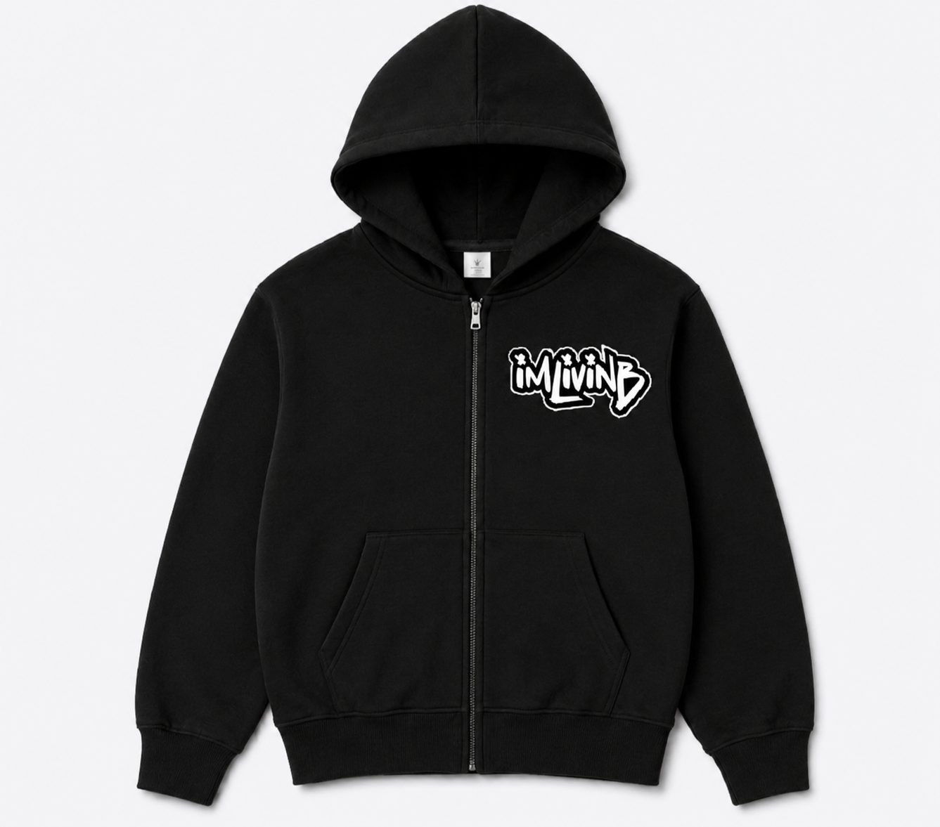 centimeter Graffiti logo sweat ブラック XXL Graffiti Logo Zip Hoody Set Top Black (TOP Only) – ImLivinB