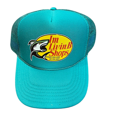 ImLivinB Shops Trucker Hat (Teal)