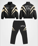 Retro Full Tracksuit (Black/Cream)