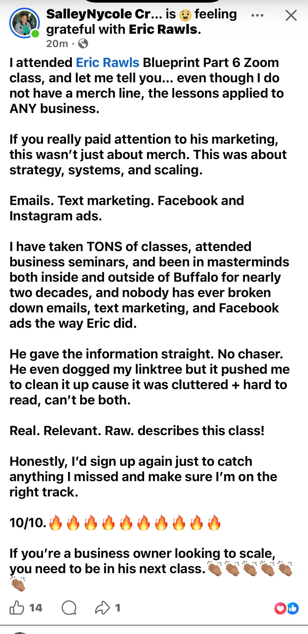 Blueprint Business Seminar 6.0 May 17th (ZOOM CLASSROOM)