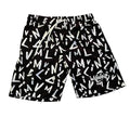 Letter Shorts (Black/White)
