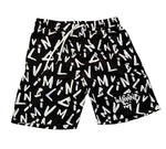 Letter Shorts (Black/White)