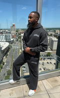 Acid Wash Wide Leg Sweatsuit