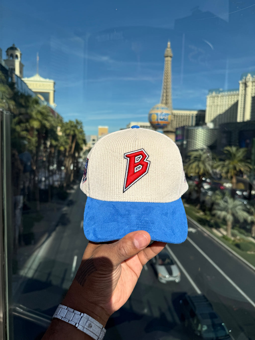 Trap Bowl Snapback (Royal/Oatmeal)