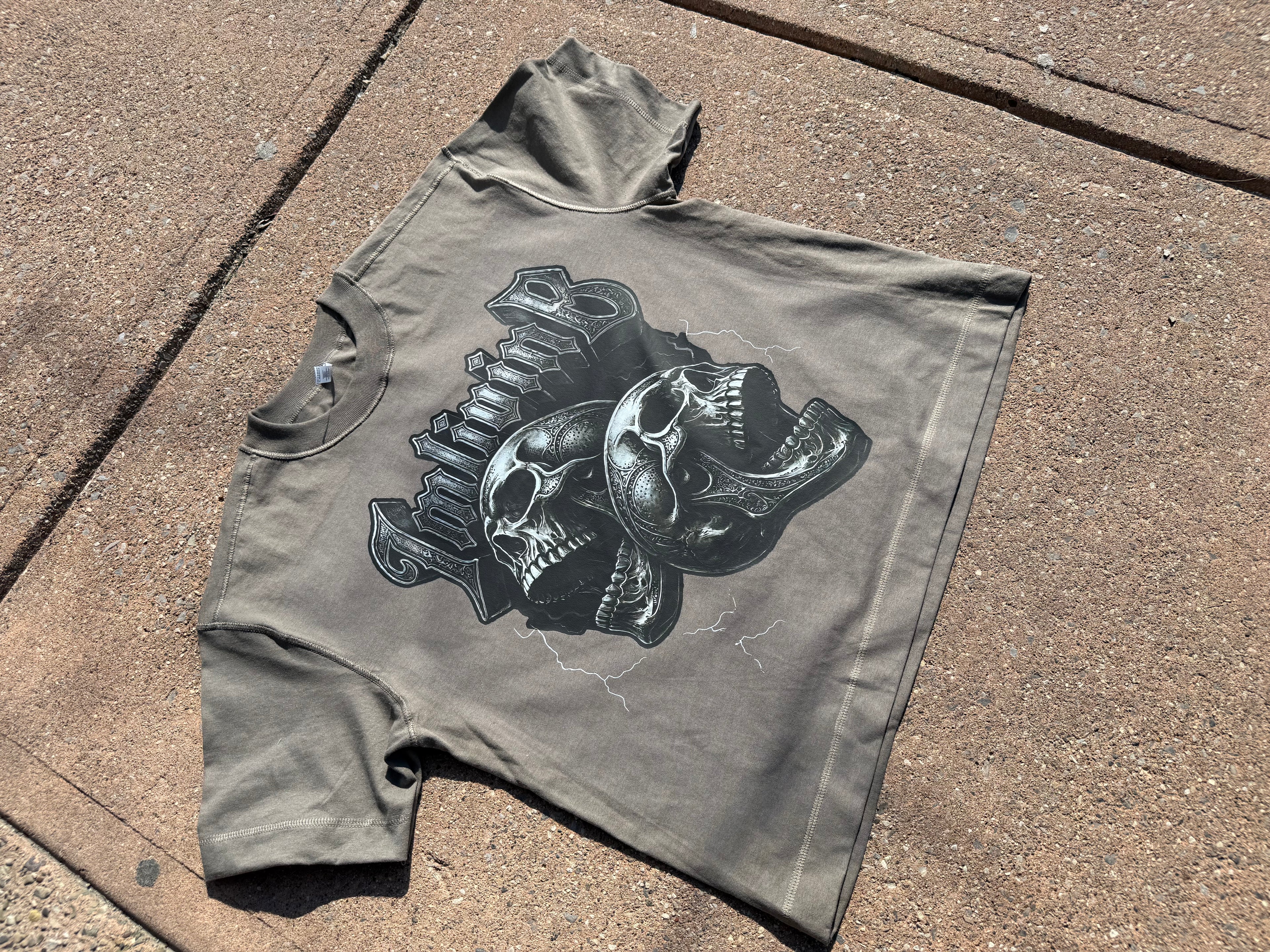 Outlaw Cropped Men’s T (Mushroom)