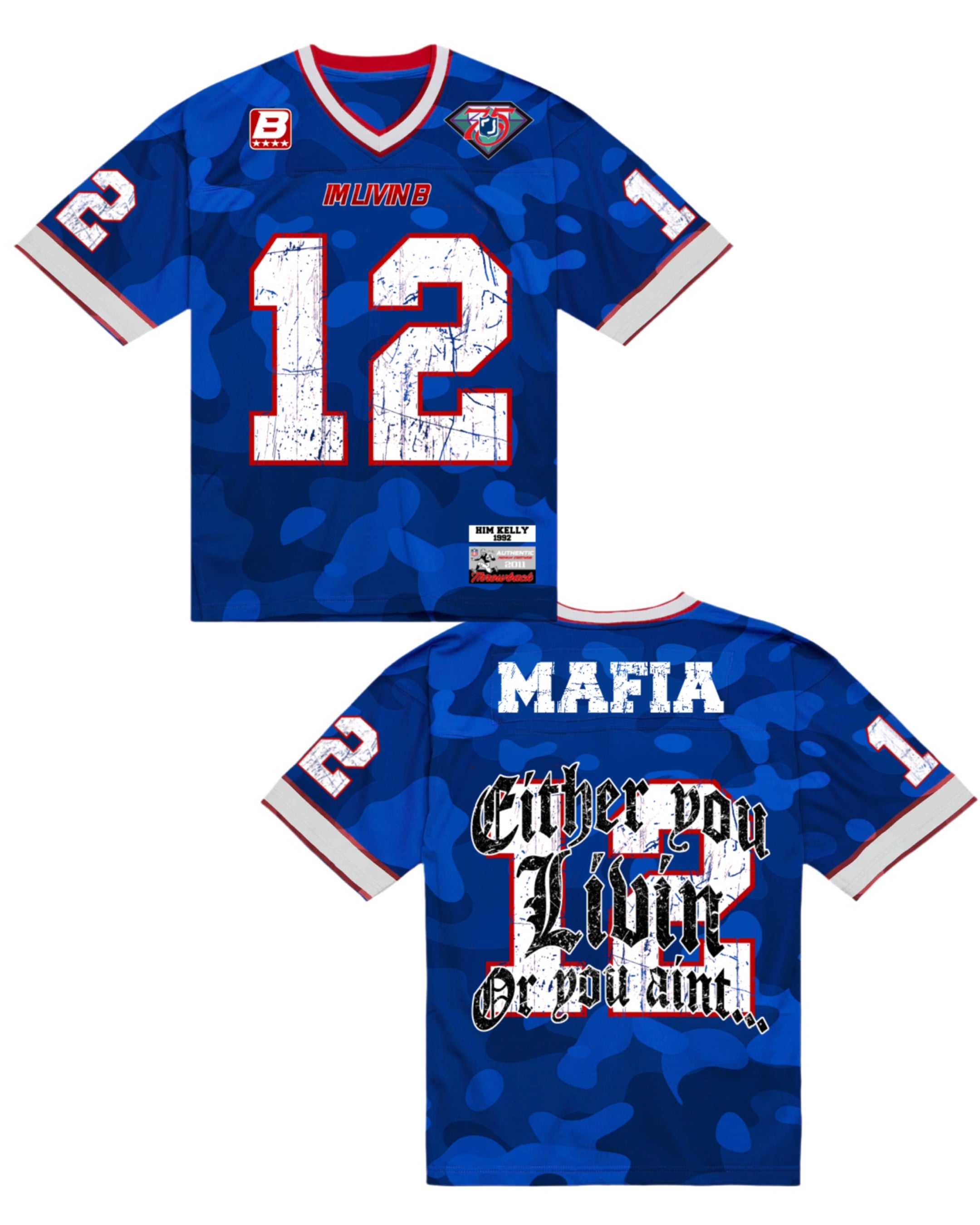 Trap Bowl Jersey HIM KELLY (Camo Royal)