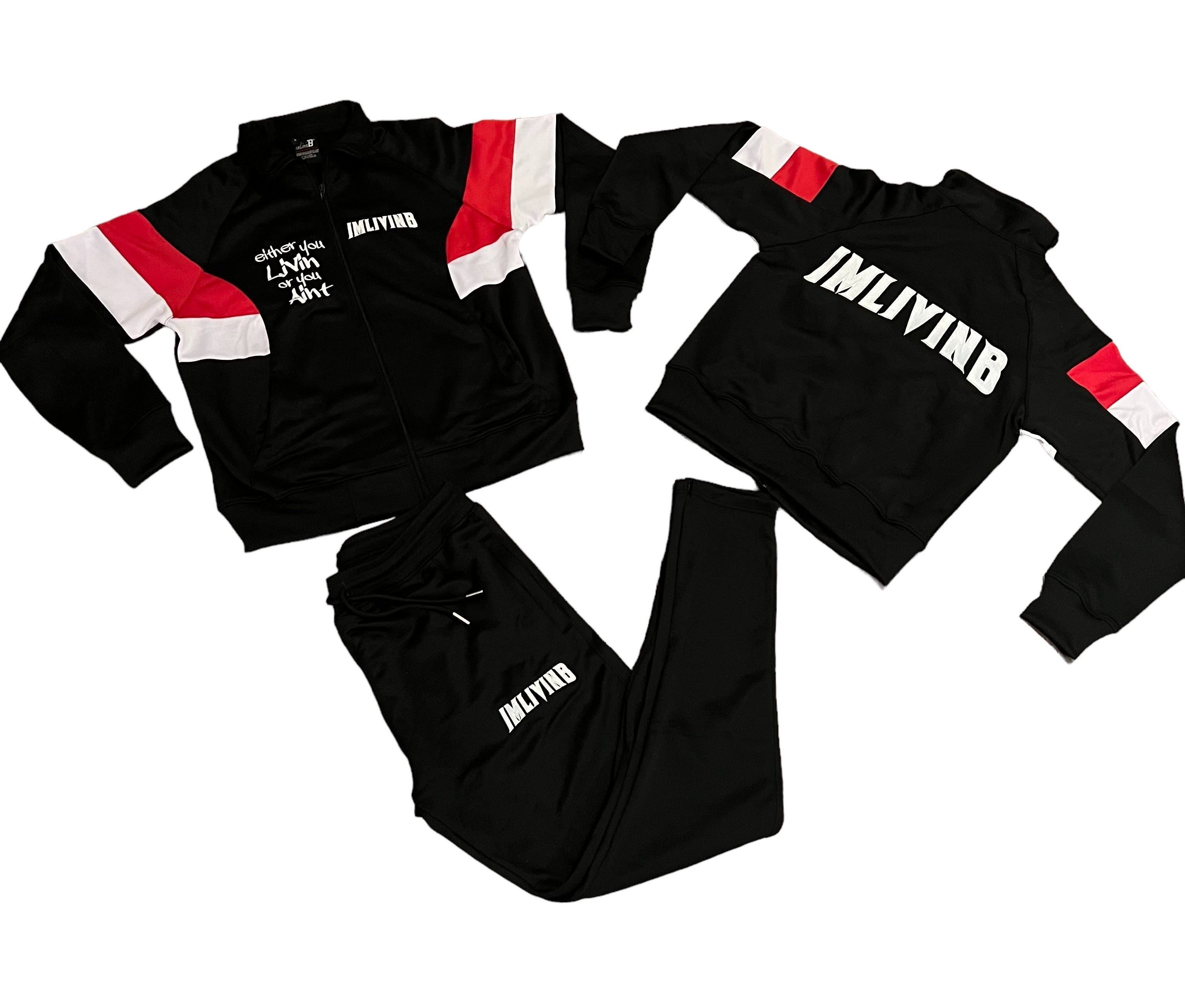 ICON Tracksuit Medium (Black/Red)*