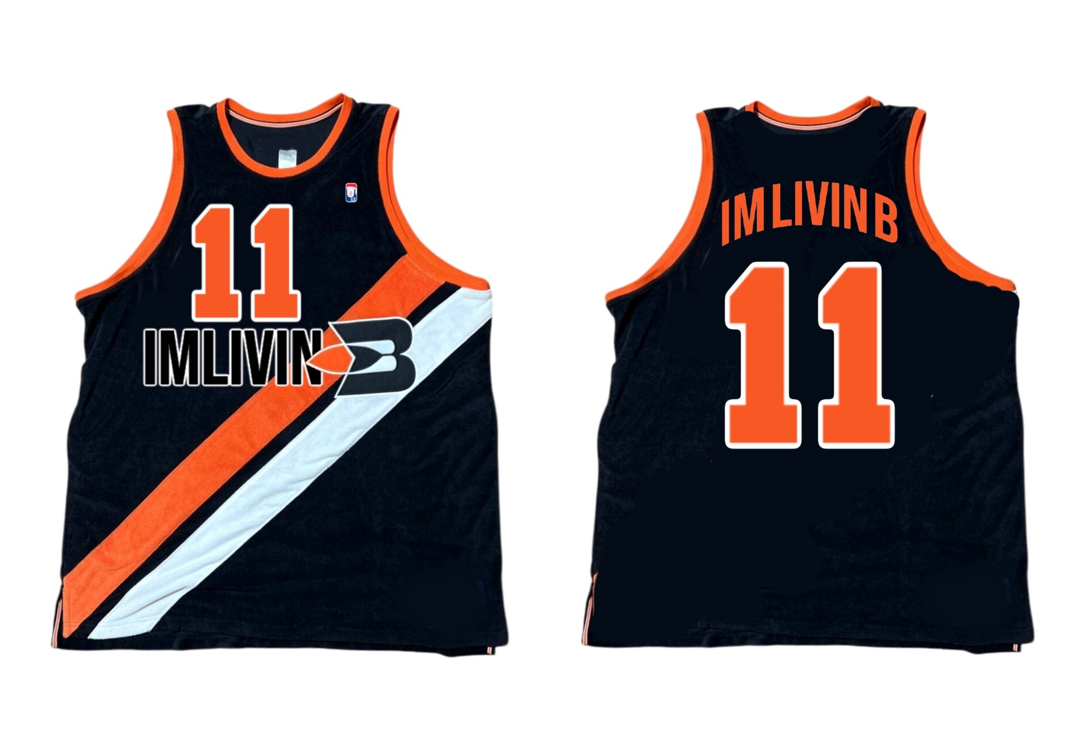 Trap Olympics Basketball Jersey (BRAVES BLK/ORANGE)