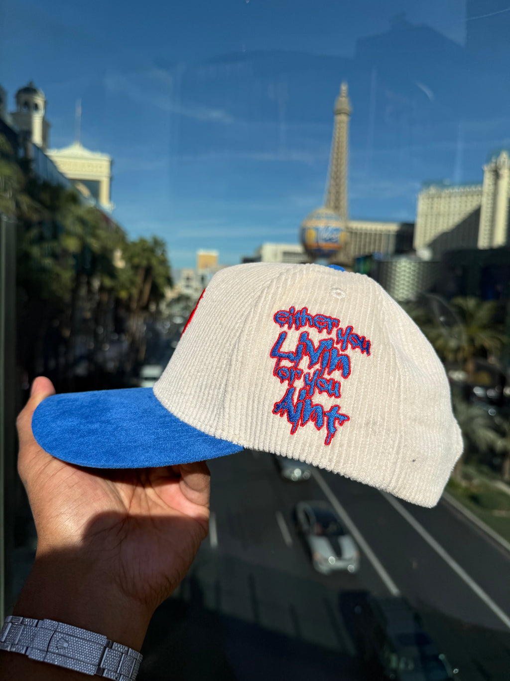 Trap Bowl Snapback (Royal/Oatmeal)