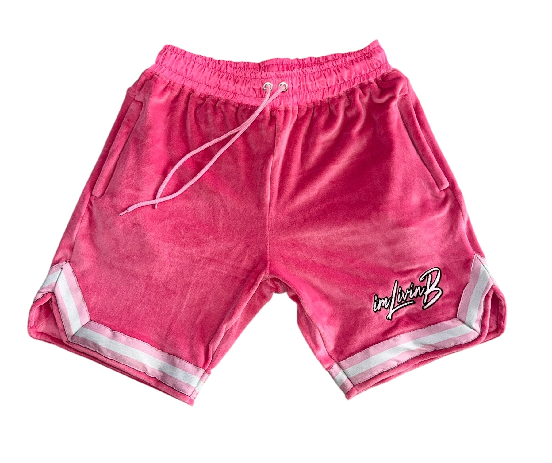 Velour Suede Don Shorts (Pink)