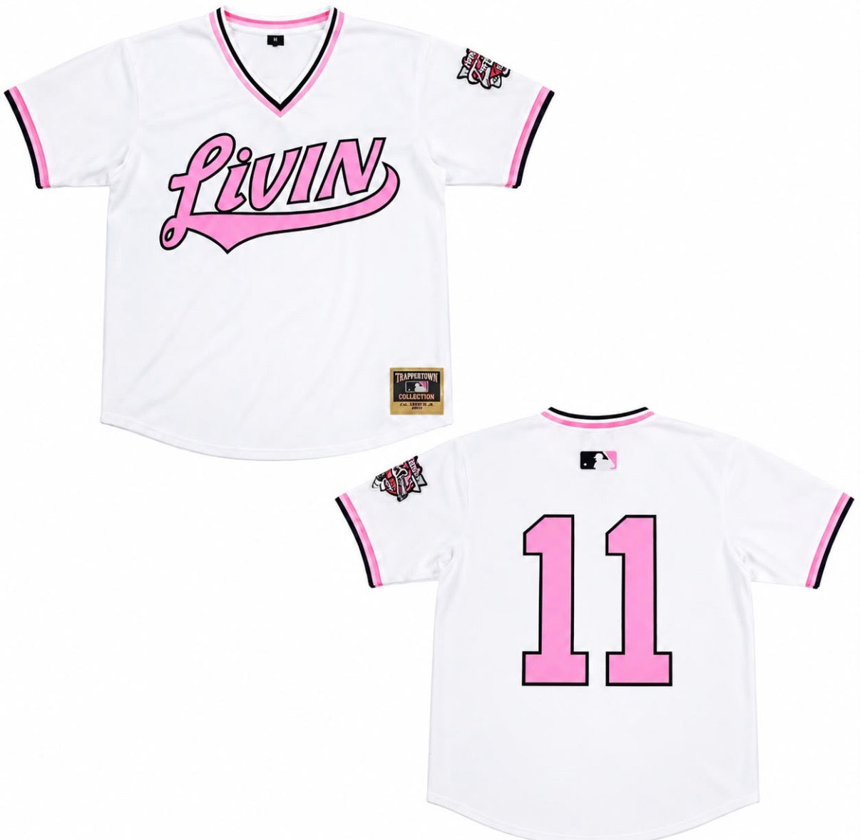 Livin Trap World Series Jersey (White/Pink)