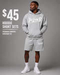 Script Hoody Short Set (Grey)