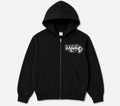 Graffiti Logo Zip Hoody Set Top Black (TOP Only)