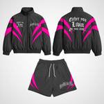 Retro Short Set Medium (Black/Pink)