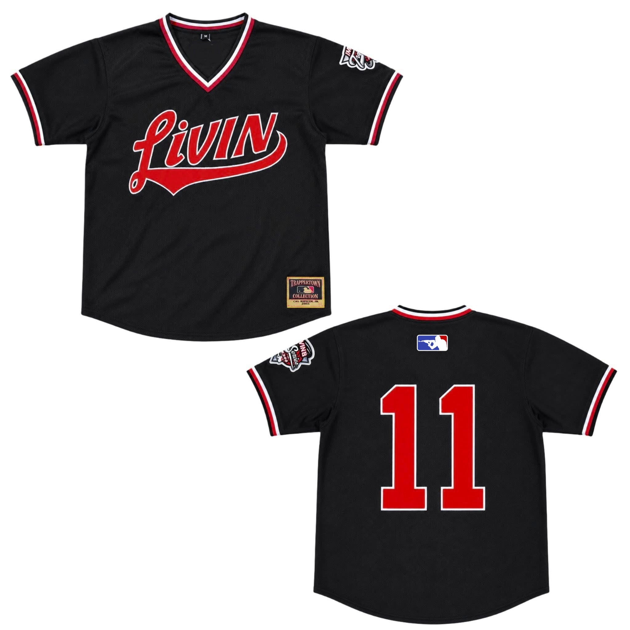 Livin Trap World Series Jersey (Black/Red)