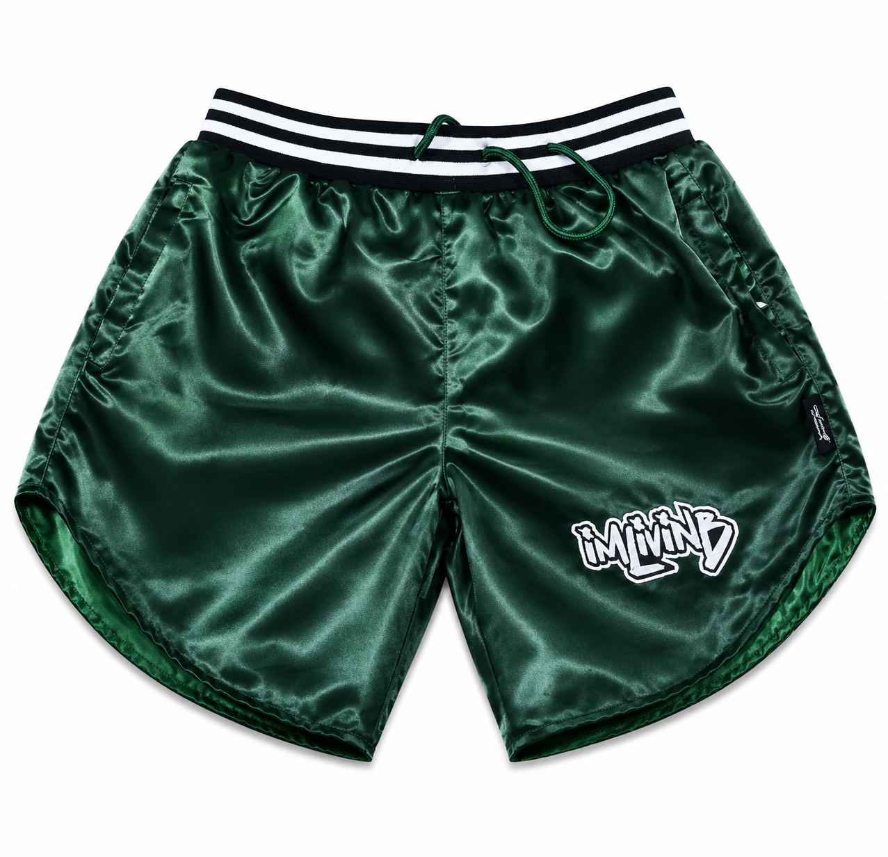 Satin Shorts (Forest Green)