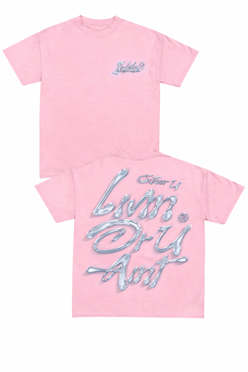 Ice Slogan T (Pink)