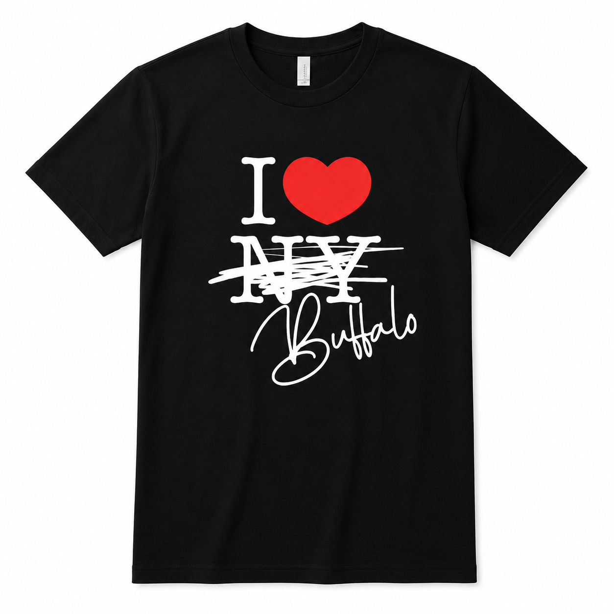 I Love Buffalo NY T (Black)