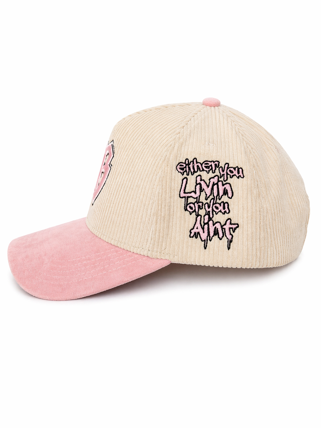 Trap World Series SnapBack (Powder Pink/Cream)