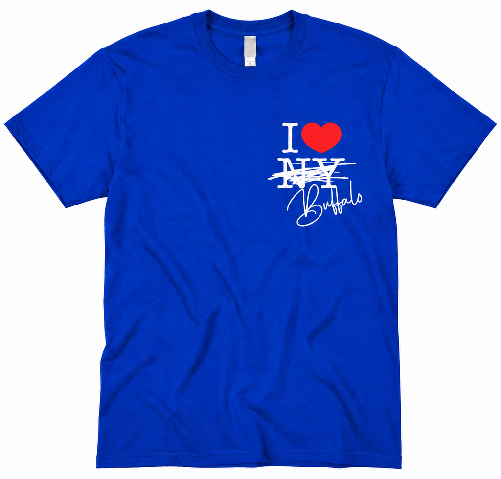 I Love Buffalo Left Chest T