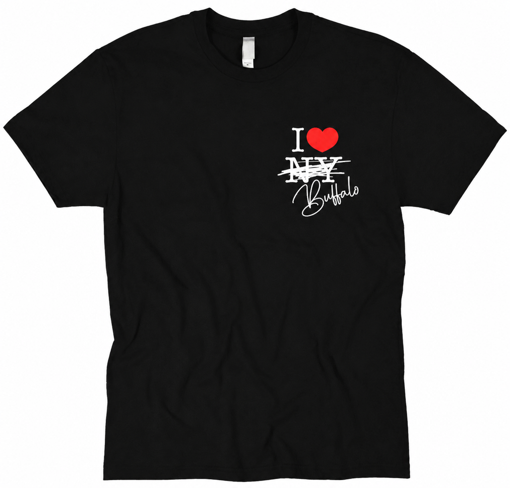 I Love Buffalo Left Chest T