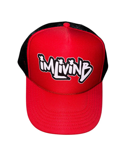 Graffiti Logo Trucker (Red/Black)
