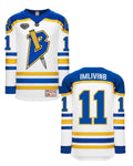 Trappers Cup Hockey Jersey (White/Royal)