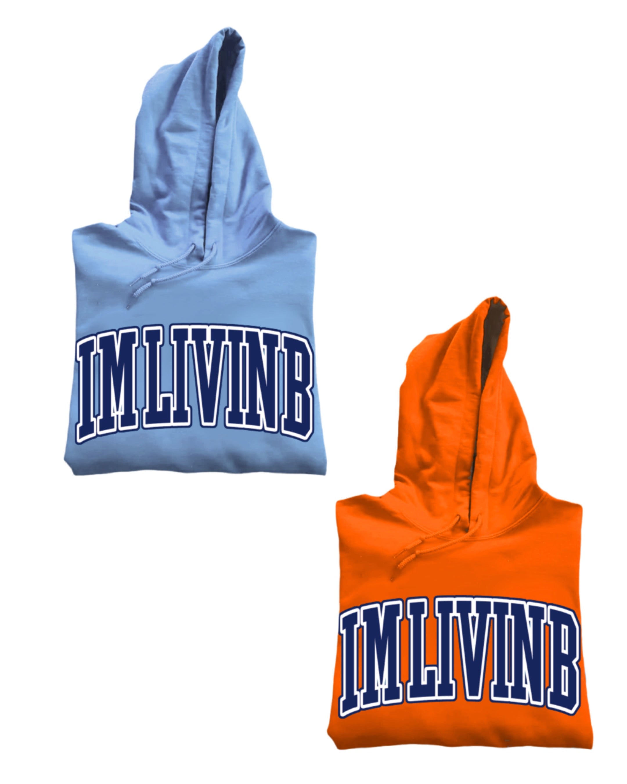 2 Hoodies $39(Sky Blue/Orange)