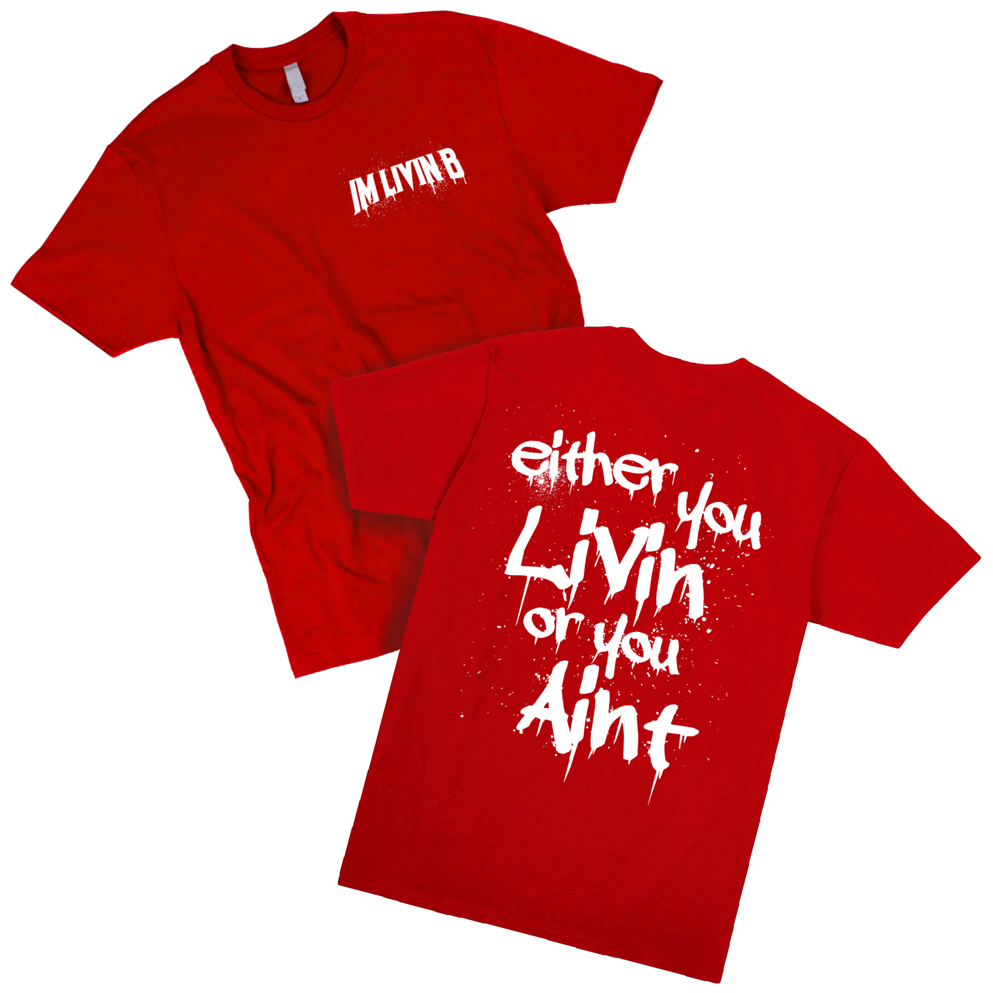 Front Back Splash T (Red)