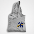 NY Amo Left Chest Hoodie (Heather Grey)