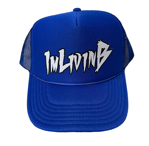 Raptor Logo Trucker Hat (Royal/Grey)