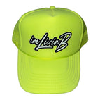Cursive Logo Trucker Hat (Highlighter Yellow)