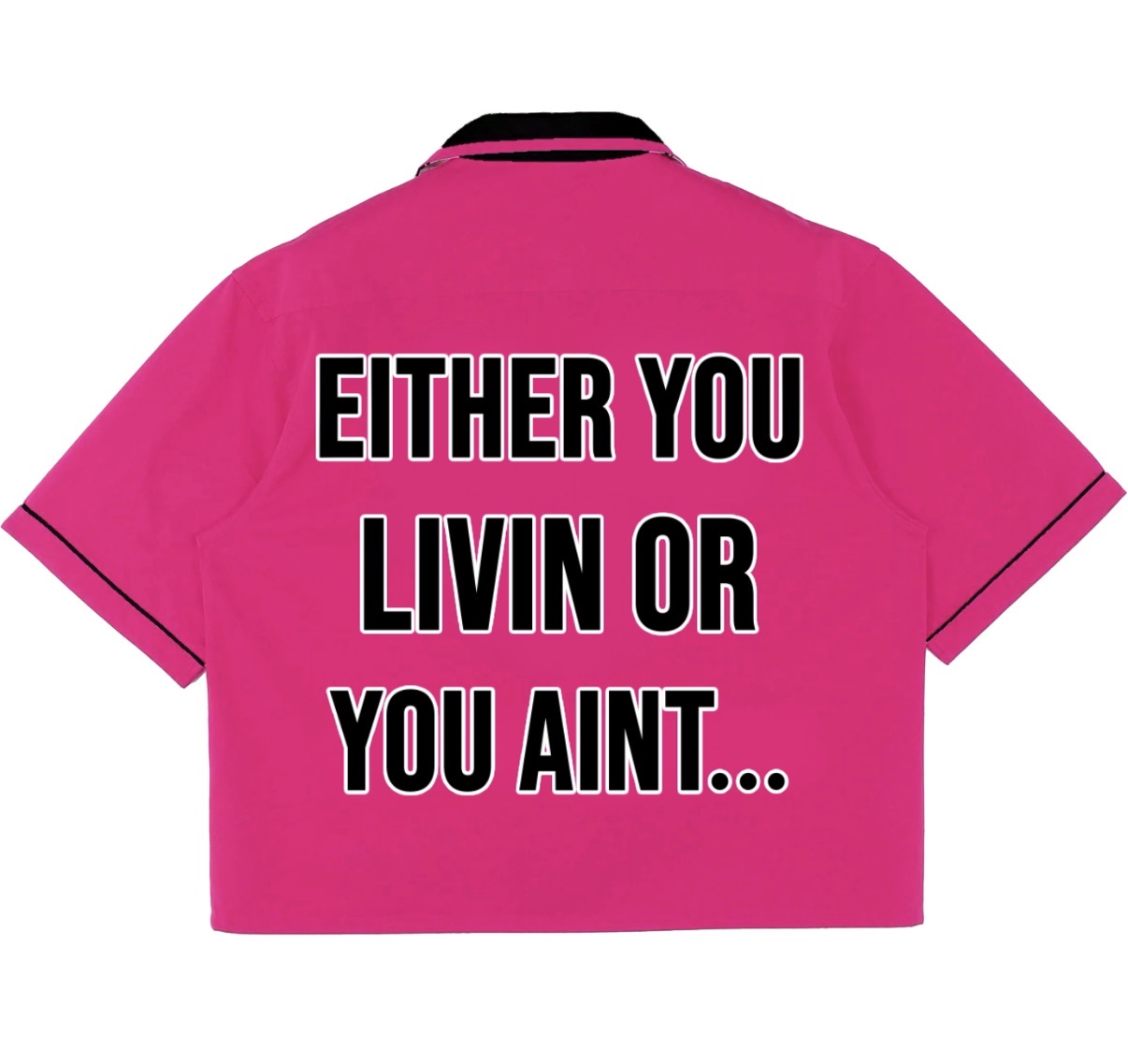 Bowling Shirt (Pink/Black)