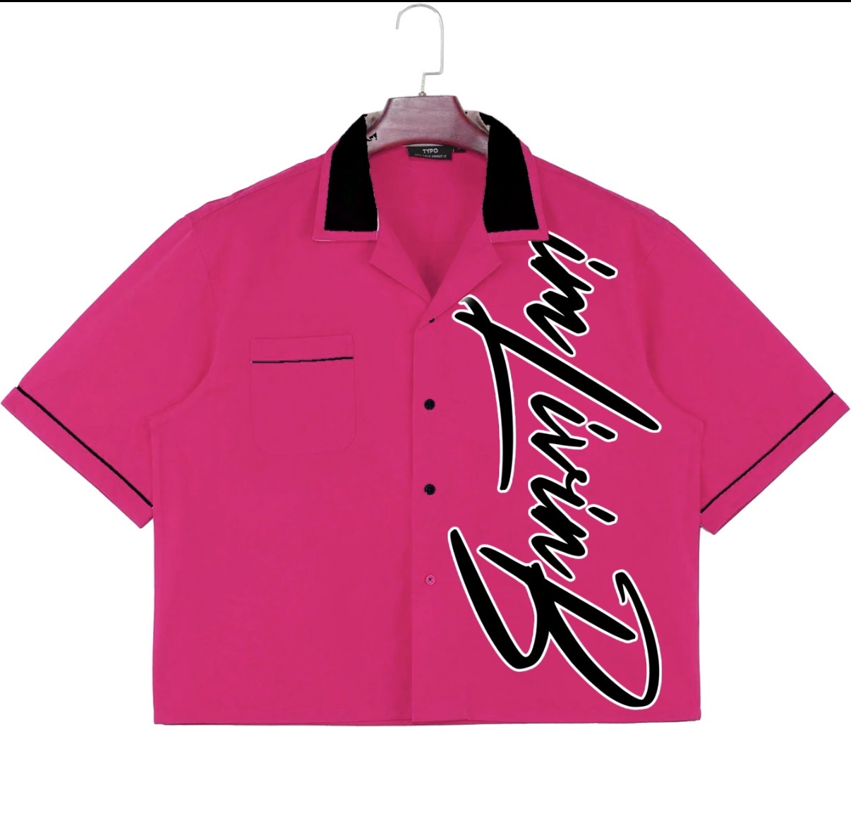 Bowling Shirt (Pink/Black)