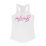 Racerback Tank Top (White/Pink)