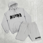 Hoody Short Set (Heather Grey)