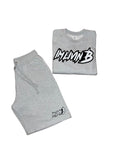 Crewneck Short Set (Heather Grey)