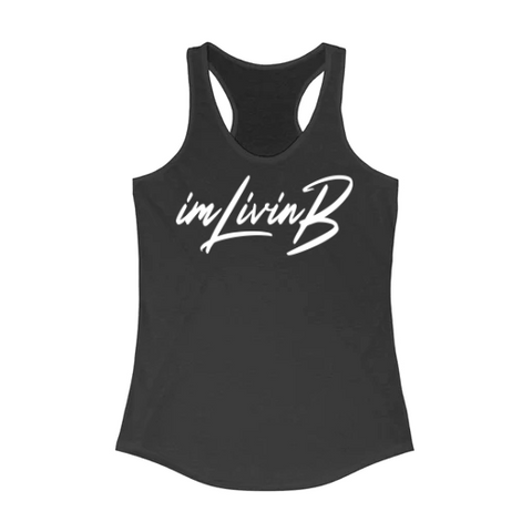 Racerback Tank Top (BLACK/WHITE