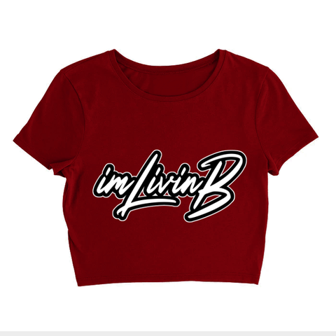 Legacy Crop T (Burgundy)