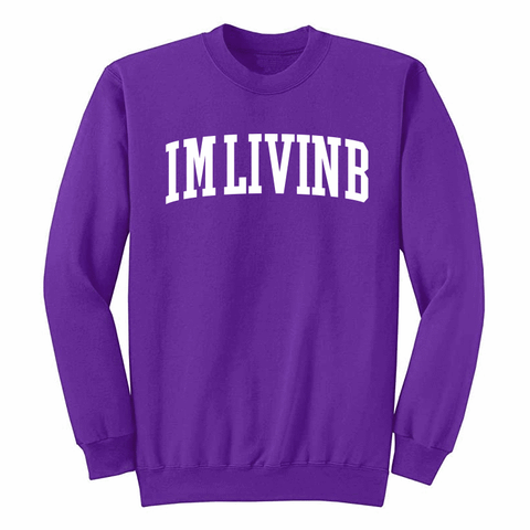 Marathon Logo Crewneck Sweatshirt (Purple)