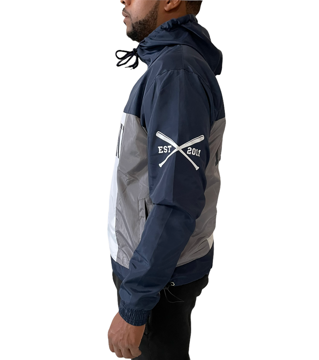 Trailblazer Windbreaker Jacket (Navy/Grey)