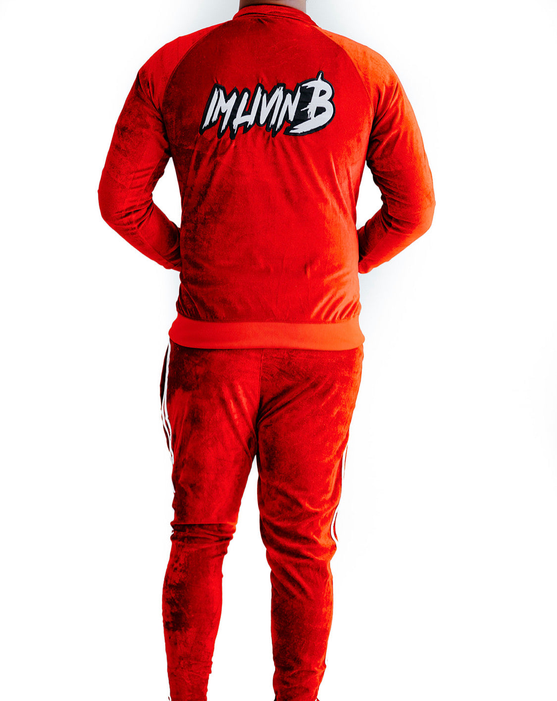 Velour Unisex Jogger Suit (Red)