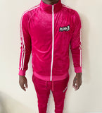 Velour Unisex Jogger Suit (PINK)READ DESCRIPTION BEFORE ORDERING