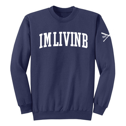$15 Marathon Logo Crewneck Sweatshirt (NAVY)
