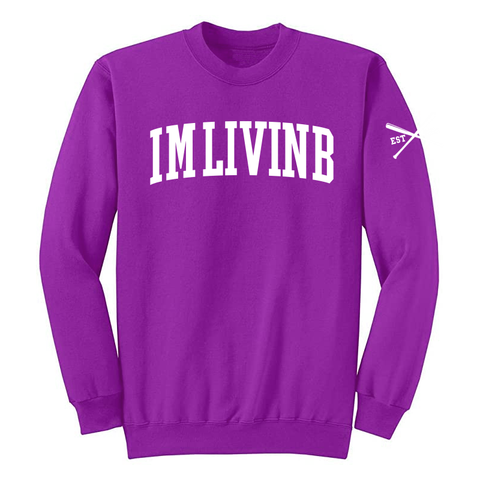 Marathon Logo Crewneck Sweatshirt (Magneta Purple)*