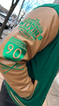 Product of the Streets LEATHER SLEEVES Varsity  (Green/Brown)