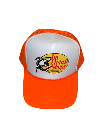 ImLivinB Shops Trucker Hat (Neon Orange/White(