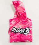 Camo Hoody 3D Ruff Logo Pink (Black Back White Logo)