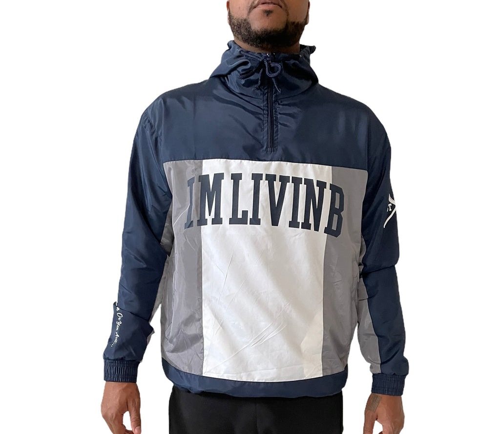 Trailblazer Windbreaker Jacket (Navy/Grey)