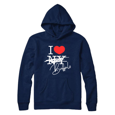 I Love Buffalo Hoodie (Navy)